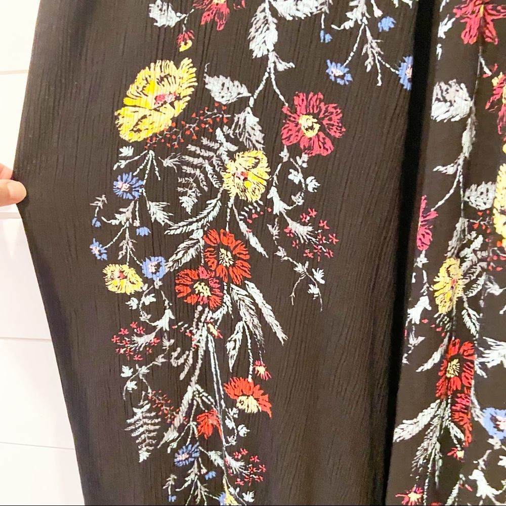 City Chic Black Maxi Dress with Multicolor Floral Embroidery - Picture 12 of 15